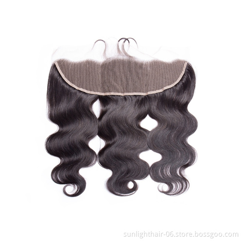 Sunlight Brazilian Human Hair 13*4 Body Wave Lace Frontal Pieces